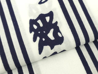 平和屋着物＊夏物　浴衣　反物　着尺　注染　兎間道　綿　逸品　未使用　DABH8356zy