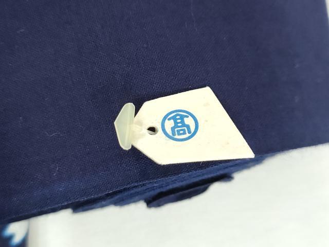 平和屋着物＊夏物　浴衣　反物　着尺　注染　枝桜文　高島屋扱い　綿　逸品　未使用　DABH8364zy