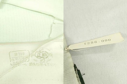 平和屋着物＊夏物　付下げ　反物　着尺　絽　草花文　銀彩　逸品　未使用　DABH8367zy