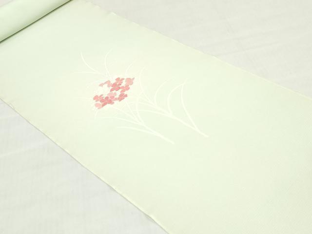 平和屋着物＊夏物　付下げ　反物　着尺　絽　草花文　銀彩　逸品　未使用　DABH8367zy