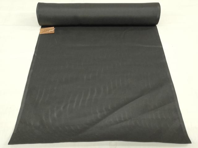 平和屋着物＊夏物　黒生地　黒反物　着尺　駒絽　洗える着物　未使用　DABH8372zy