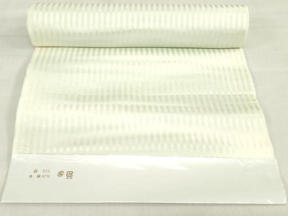 平和屋着物＊夏物　長襦袢　反物　着尺　縞　暈し染め　絹　麻　未使用　DABH8379zy