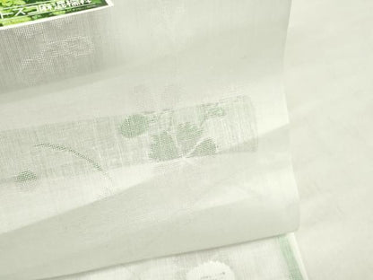 平和屋着物＊夏物　長襦袢　反物　着尺　本織紗　草花文紗　胡紛色　未使用　DABH8381zy