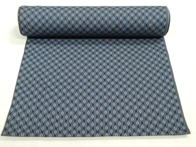 平和屋着物▼お召　反物　着尺　間道　逸品　未使用　DABH8425zy