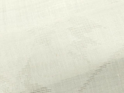平和屋着物＊夏物　長襦袢　反物　着尺　草葉文紗　生成り色　麻　逸品　未使用　DABH8439zy