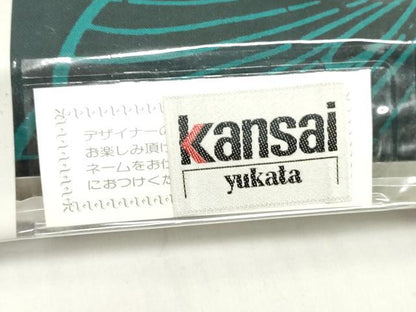 平和屋着物＊世界的ファッションデザイナー　山本寛斎　kansaiブランド　夏物　浴衣　反物　着尺　注染　舞蝶文 綿 逸品 未使用 DABH8466zy