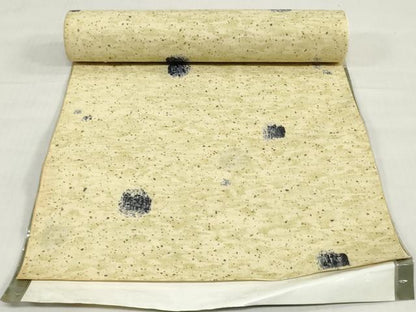 平和屋着物＊夏物　浴衣　反物　着尺　箔散らし文　クインサイズ　綿　逸品　未使用　DABH8468zy