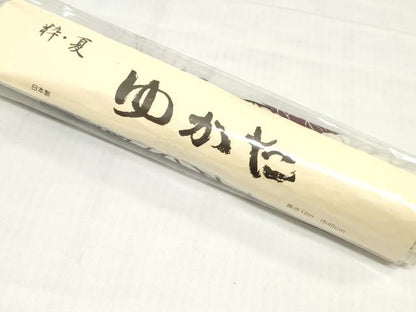 平和屋着物＊夏物　綿紅梅　男性　浴衣　反物　着尺　枝葉文　キングサイズ　綿　逸品　未使用　DABH8473zy