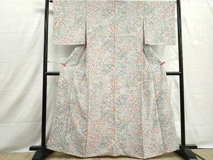 平和屋着物■上質な小紋　風景花文　松竹梅　正絹　逸品　DABH8521qa