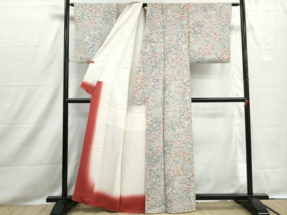 平和屋着物■上質な小紋　風景花文　松竹梅　正絹　逸品　DABH8521qa
