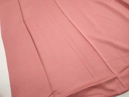 平和屋着物■上質な色無地　玉鬘　甚三紅色　正絹　逸品　DABH8530qa