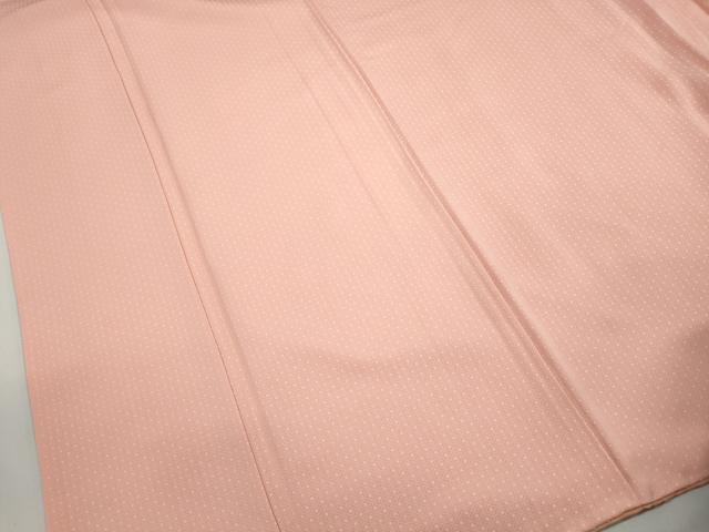 平和屋着物■上質な色無地　菱地紋　一斤染色　正絹　逸品　DABH8531qa