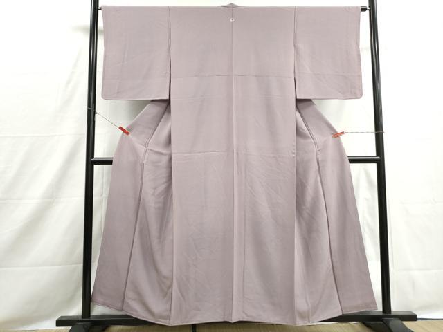 平和屋着物■上質な色無地　紅藤色　正絹　逸品　DABH8533qa