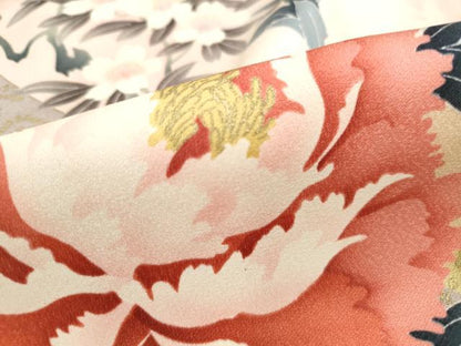 平和屋着物■豪華振袖　花車文　暈し染め　金彩　正絹　逸品　DABH8542qa