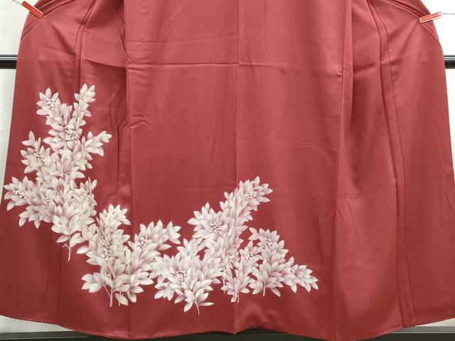 平和屋着物■訪問着　刺繍　枝葉南天文　正絹　逸品　DABH8545qa