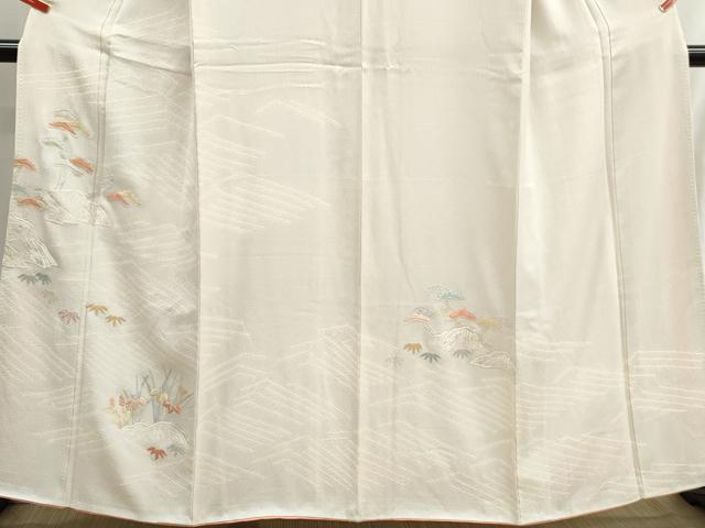 平和屋着物■中国三大刺繍　相良刺繍　総刺繍　訪問着　浜松文　正絹　逸品　DABH8549qa