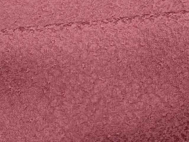 平和屋着物■上質な色無地　霞地紋　浅蘇芳色　正絹　逸品　DABH8552qa