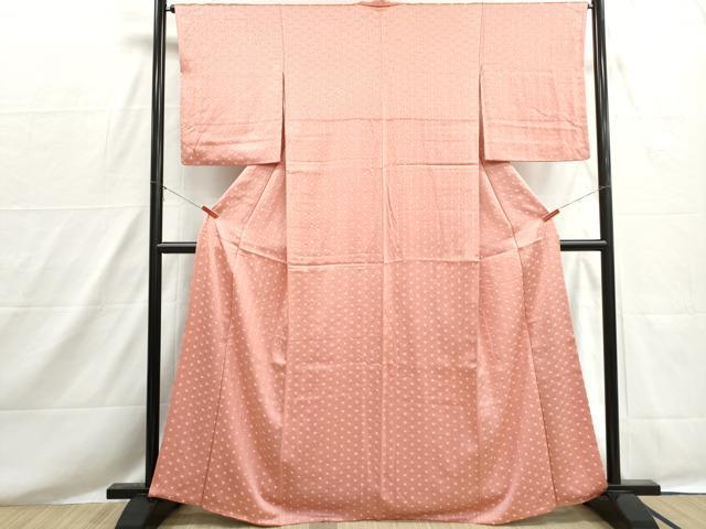平和屋着物■上質な小紋　絞り　麻の葉文　高島屋扱い　正絹　逸品　DABH8555qa