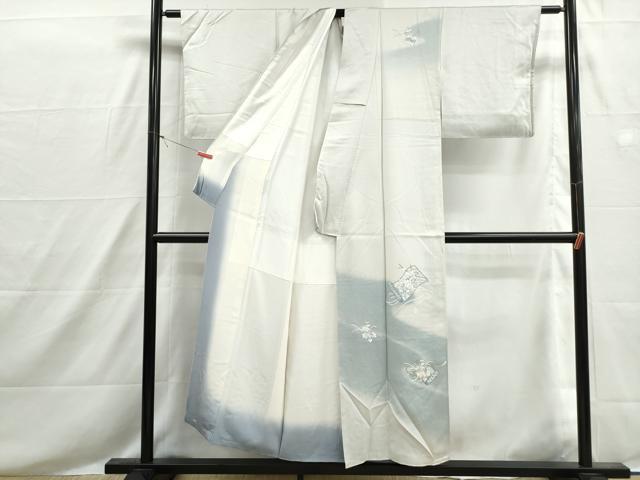 平和屋着物■訪問着　総刺繍　絵巻花文　暈し染め　正絹　逸品　DABH8556qa