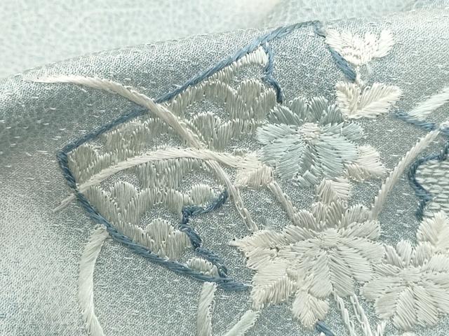 平和屋着物■訪問着　総刺繍　絵巻花文　暈し染め　正絹　逸品　DABH8556qa