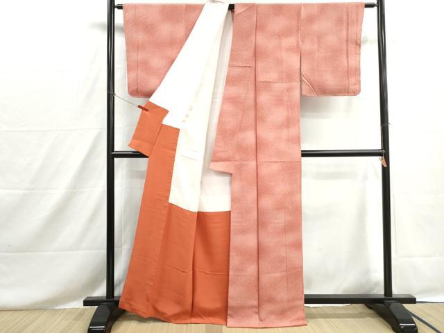 平和屋着物■上質な小紋　霞文　暈し染め　正絹　逸品　DABH8568qa