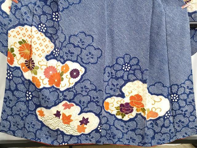 平和屋着物■豪華振袖　駒刺繍　絞り　雲取り菊唐草文　金彩　正絹　逸品　DABH8569qa
