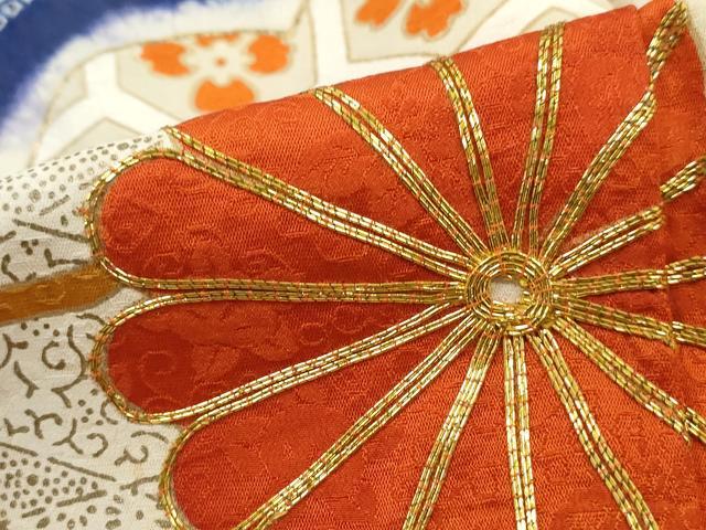 平和屋着物■豪華振袖　駒刺繍　絞り　雲取り菊唐草文　金彩　正絹　逸品　DABH8569qa