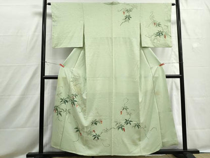平和屋着物■訪問着　唐草南天文　正絹　逸品　DABH8570qa