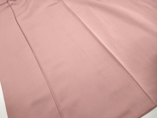 平和屋着物■上質な色無地　薄柿色　正絹　逸品　DABH8572qa