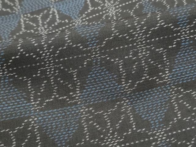 平和屋着物■本場大島紬　麻の葉文　正絹　逸品　DABH8578qa