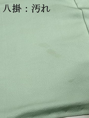平和屋着物■上質な色無地　霞地紋　若葉色　正絹　逸品　DABH8586qa
