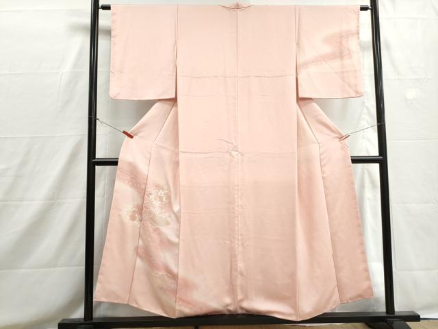 平和屋着物■訪問着　刺繍　絵巻花文　暈し染め　金糸　正絹　逸品　DABH8616qa