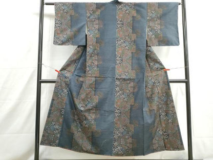 平和屋着物■大島紬　花間道　おり姫工房　証紙付き　正絹　逸品　DABH8619qa