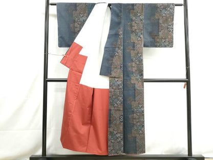 平和屋着物■大島紬　花間道　おり姫工房　証紙付き　正絹　逸品　DABH8619qa
