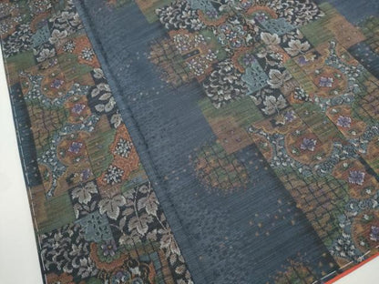 平和屋着物■大島紬　花間道　おり姫工房　証紙付き　正絹　逸品　DABH8619qa