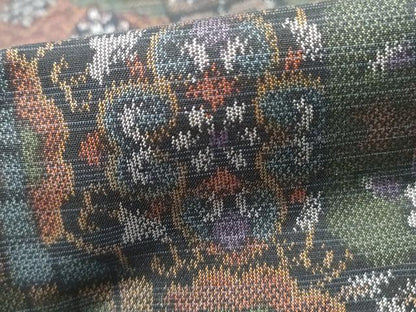 平和屋着物■大島紬　花間道　おり姫工房　証紙付き　正絹　逸品　DABH8619qa