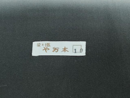 平和屋着物■上質な小紋　霞文　臈艶暈し　暈し染め　鬼しぼ縮緬　反端付き　正絹　逸品　DABH8622qa