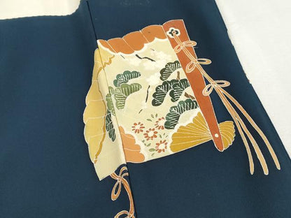 平和屋着物■豪華色留袖　作家物　駒刺繍　人物文　金彩　正絹　逸品　DABH8628qa