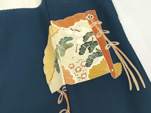 平和屋着物■豪華色留袖　作家物　駒刺繍　人物文　金彩　正絹　逸品　DABH8628qa