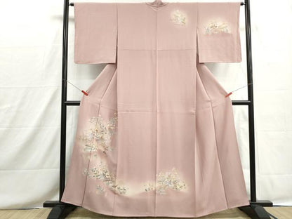 平和屋着物■訪問着　人物風景文　暈し染め　金銀彩　正絹　逸品　DABH8635qa