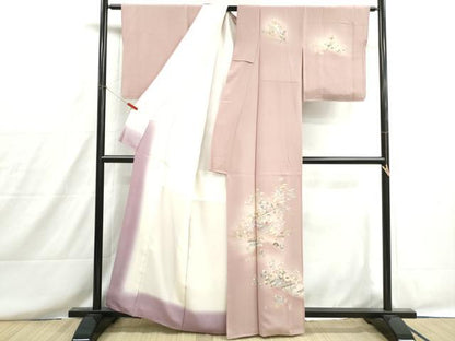 平和屋着物■訪問着　人物風景文　暈し染め　金銀彩　正絹　逸品　DABH8635qa