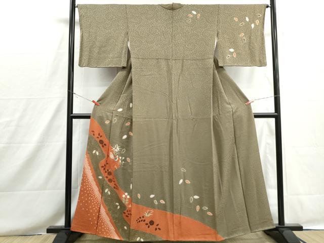 平和屋着物■訪問着　絞り　道長花鳥文　金彩　正絹　逸品　DABH8645qa