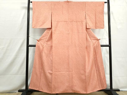 平和屋着物■大変加工の良い総絞り小紋　正絹　逸品　DABH8650qa