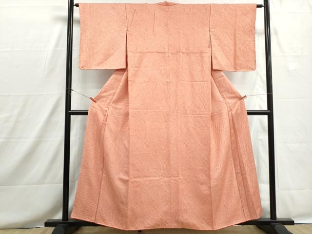 平和屋着物■大変加工の良い総絞り小紋　正絹　逸品　DABH8650qa