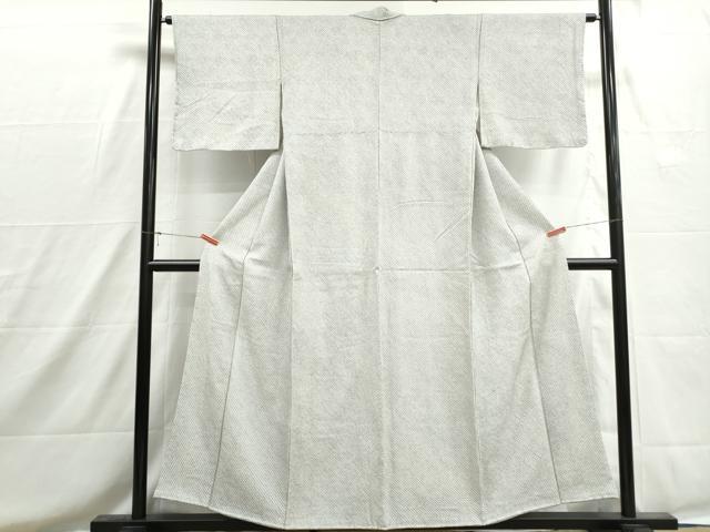平和屋着物■大変加工の良い総絞り小紋　正絹　逸品　DABH8651qa