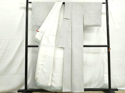 平和屋着物■大変加工の良い総絞り小紋　正絹　逸品　DABH8651qa