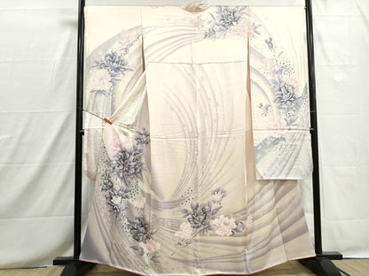 平和屋着物■豪華振袖　孔雀花文　暈し染め　正絹　逸品　DABH8653qa