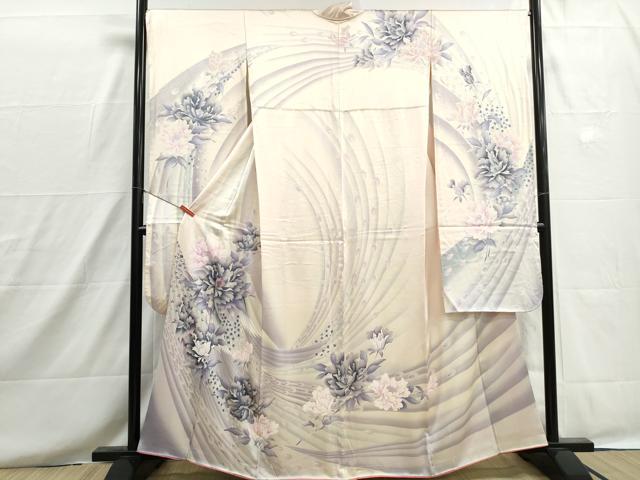 平和屋着物■豪華振袖　孔雀花文　暈し染め　正絹　逸品　DABH8653qa