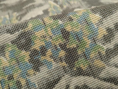 平和屋着物■上質な紬　重ね山樹林文　正絹　逸品　DABH8657qa
