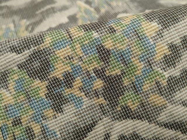 平和屋着物■上質な紬　重ね山樹林文　正絹　逸品　DABH8657qa
